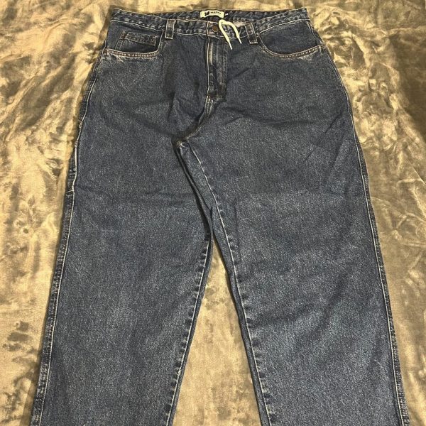 Men's Blue and Navy Jeans
