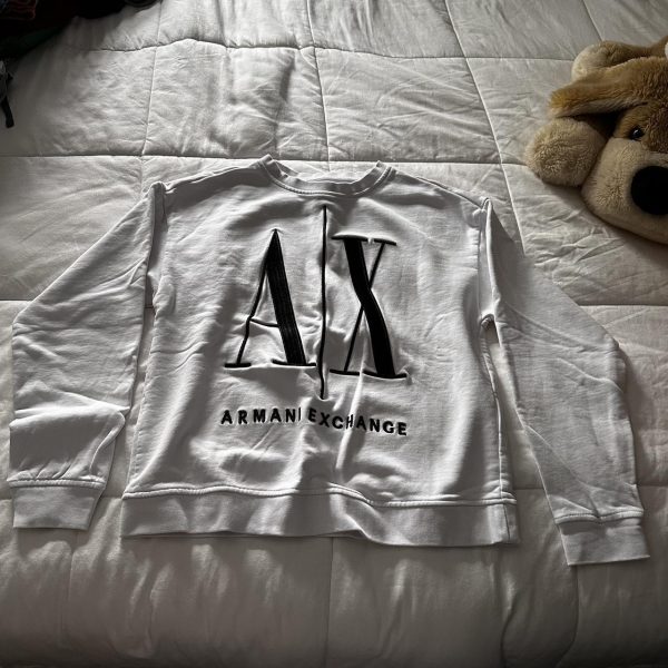 Armani Exchange Men's White Sweatshirt