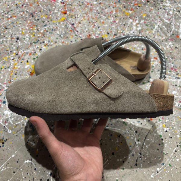 Birkenstock Women's Tan and Cream Clogs