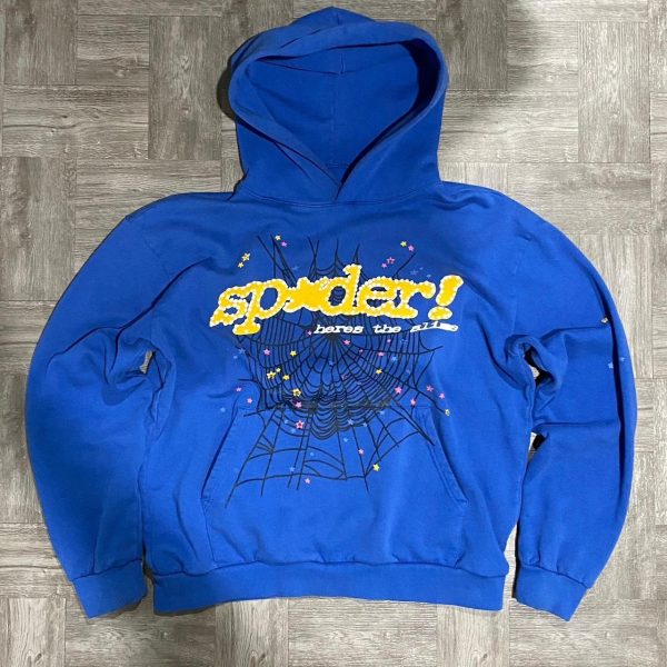 Spider Worldwide Men's Blue Hoodie