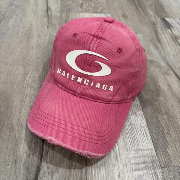 Balenciaga Men's Pink and Red Hat