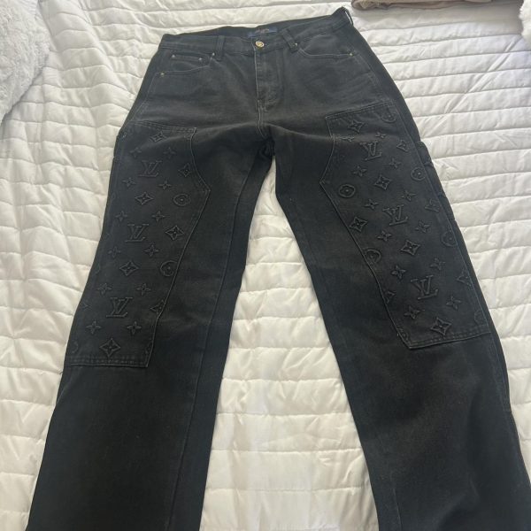 Louis Vuitton Men's Black Trousers