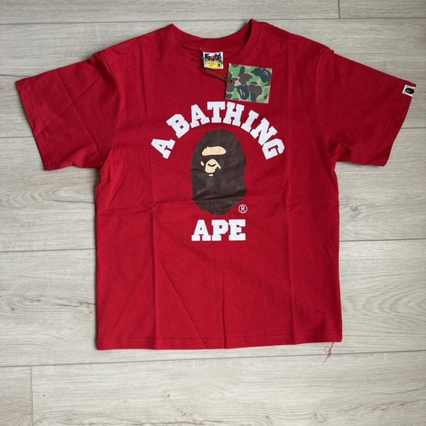 BAPE Men's Red T-shirt