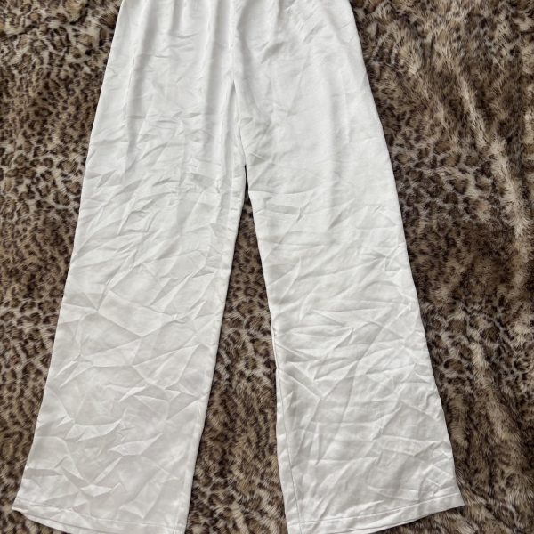 Princess Polly Women's White Trousers