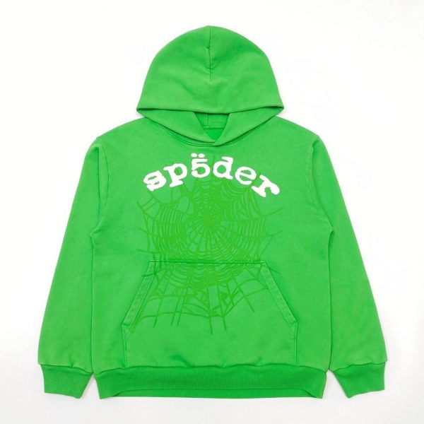 Spider Worldwide Men's Green Hoodie
