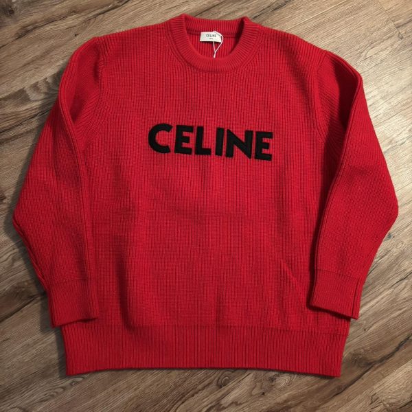 CELINE Men's Red Sweatshirt