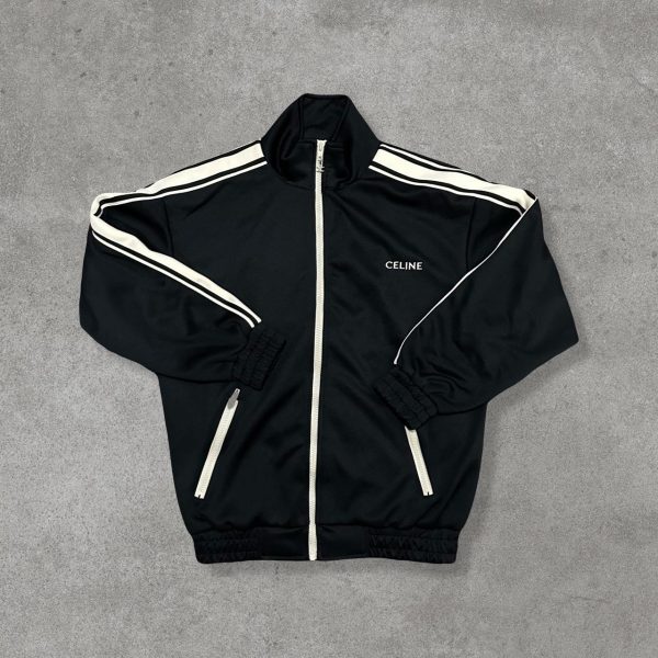 CELINE Men's Black and White Jacket