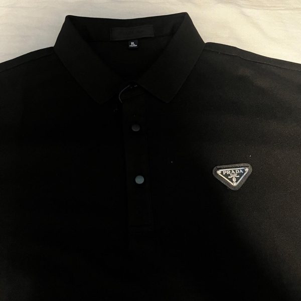 Prada Men's Black Polo-shirts