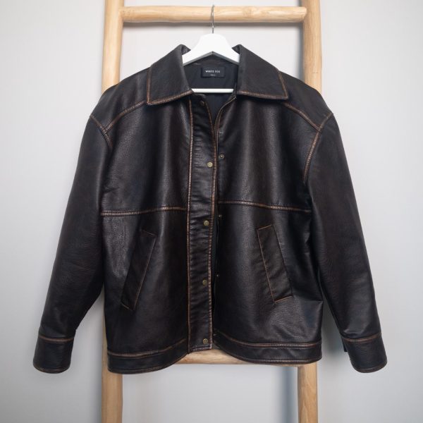 White Fox Boutique Women's Brown and Black Jacket