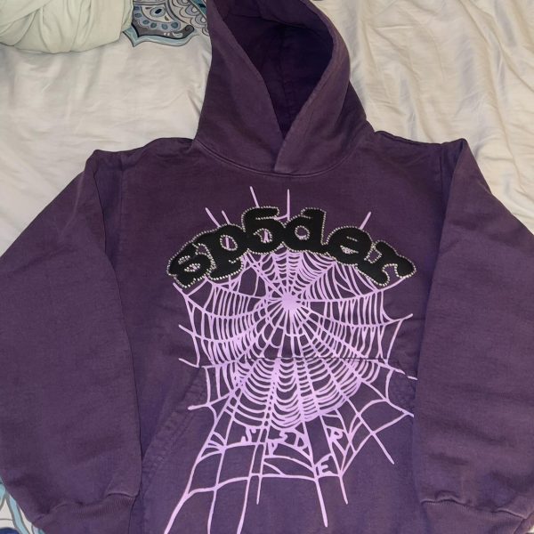 Spider Worldwide Men's Purple Hoodie