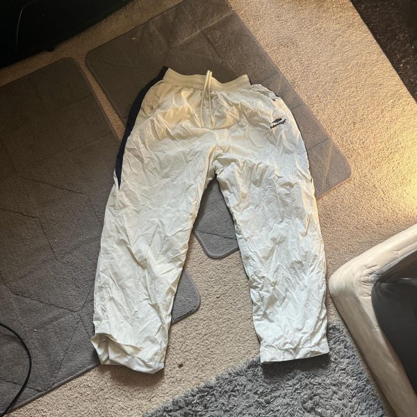 Balenciaga Men's Cream and White Joggers-tracksuits