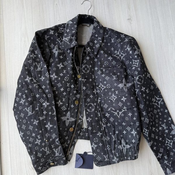 Louis Vuitton Men's Black and Grey Jacket