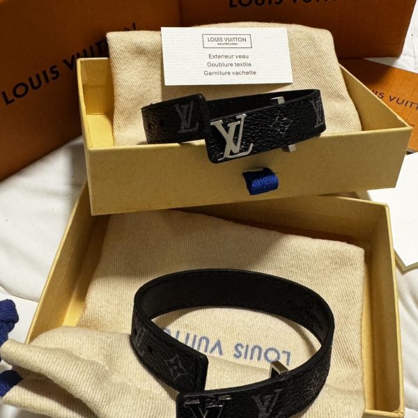Black Louis Vuitton Monogram World Tour bracelet