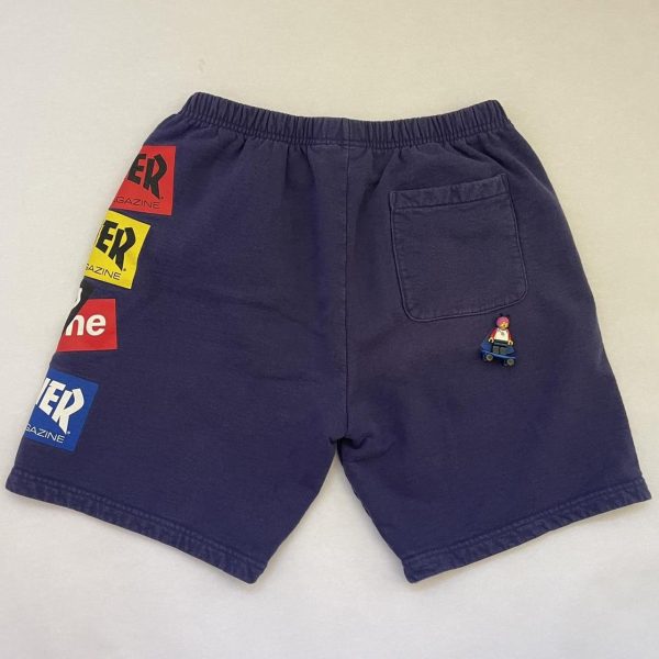 Supreme Men's Navy and Blue Shorts