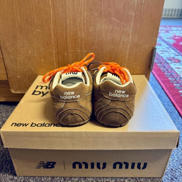 Miu Miu Women's Brown and Tan Trainers