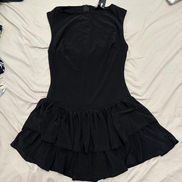 Fashion Nova Women's Black and Navy Playsuit-romper