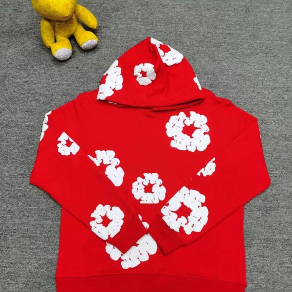 Denim Tears Men's Red Hoodie