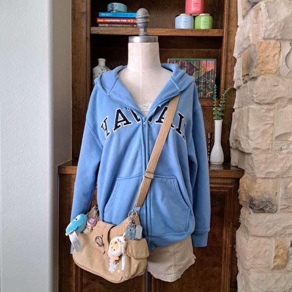 American Vintage Women's Blue Hoodie