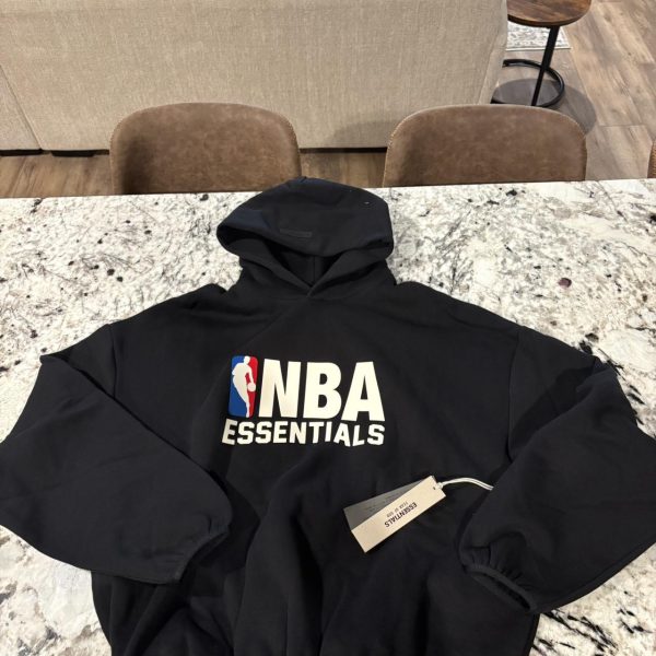 Fear of God Men's Black and Navy Hoodie