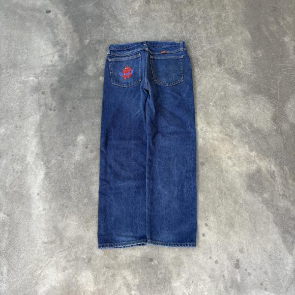 Men's Navy and Blue Jeans