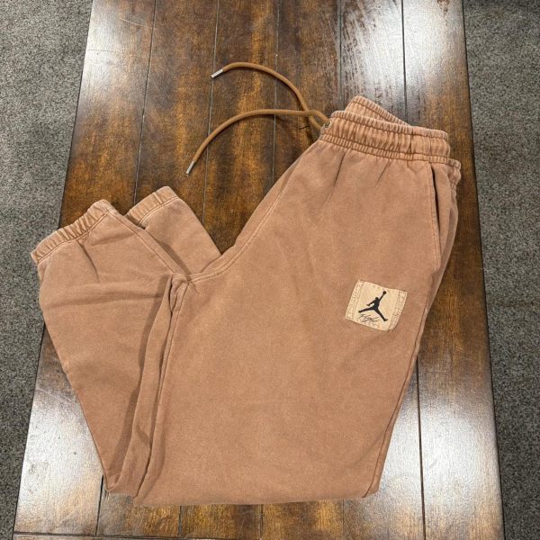Jordan Men's Tan and Brown Joggers-tracksuits