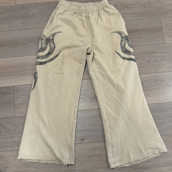 Balenciaga Men's Cream and Tan Joggers-tracksuits