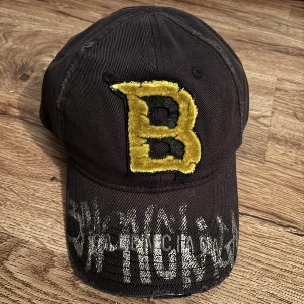 Balenciaga Men's Brown and Black Hat