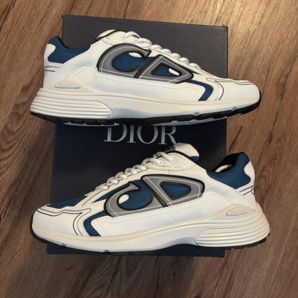 Christian Dior Men's Blue and White Trainers