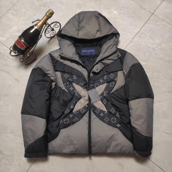 Louis Vuitton Men's Grey and Black Jacket