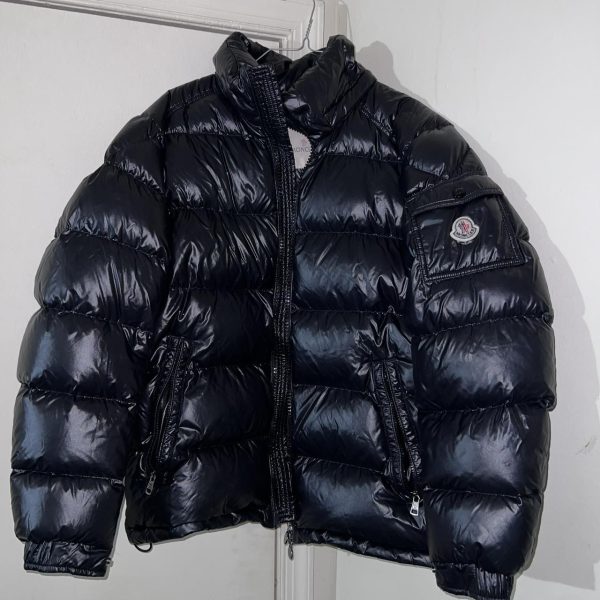 Moncler Men's Navy and Black Jacket
