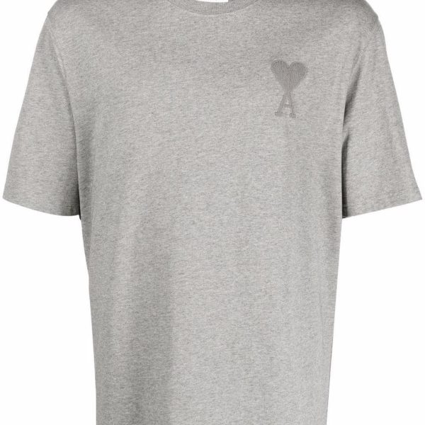 AMI Paris Men's Grey T-shirt