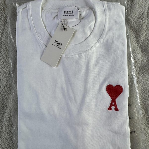 AMI Paris Men's White T-shirt